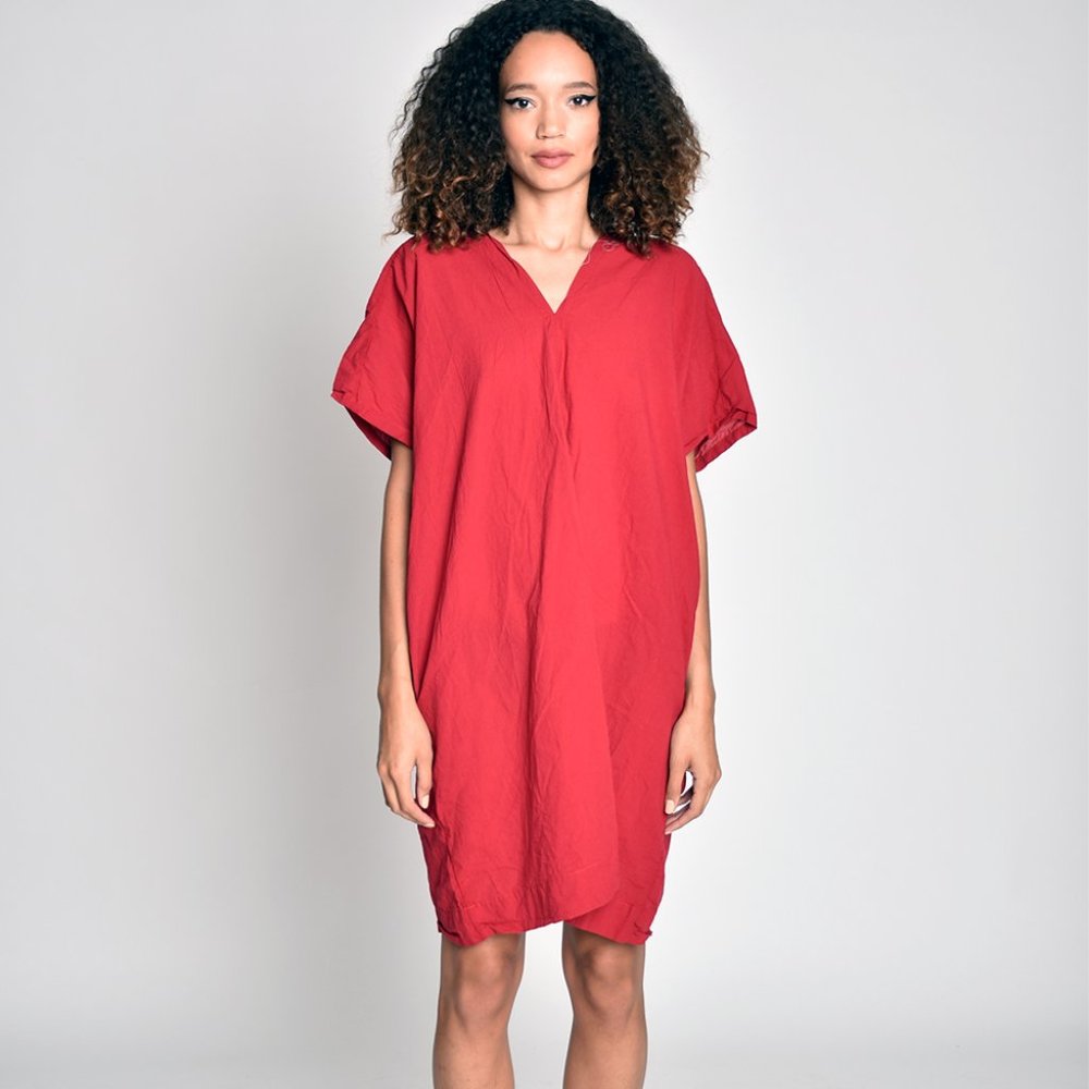 UZI NYC red v neck dress new without tags